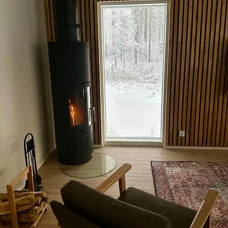 Huvilat Kataja With Winter Forest Landscape And Wi-fi