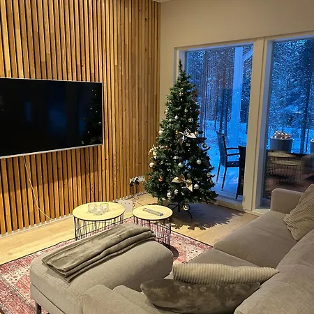 Kataja With Winter Forest Landscape And Wi-fi ヴィラ *
